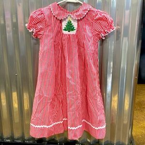 Girls Smocked Christmas Dress size 6